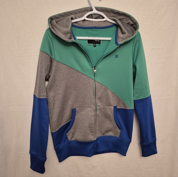 Hurley Nike Therma-Fit Hooded Jacket, Small, Vibrant Color Block! - Picture 2 of 3